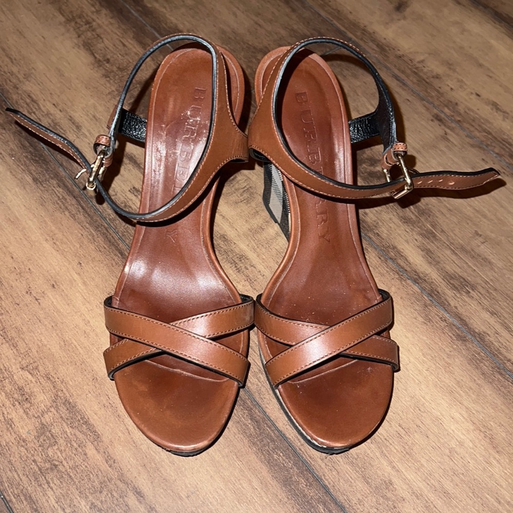 Burberry wedge sandals